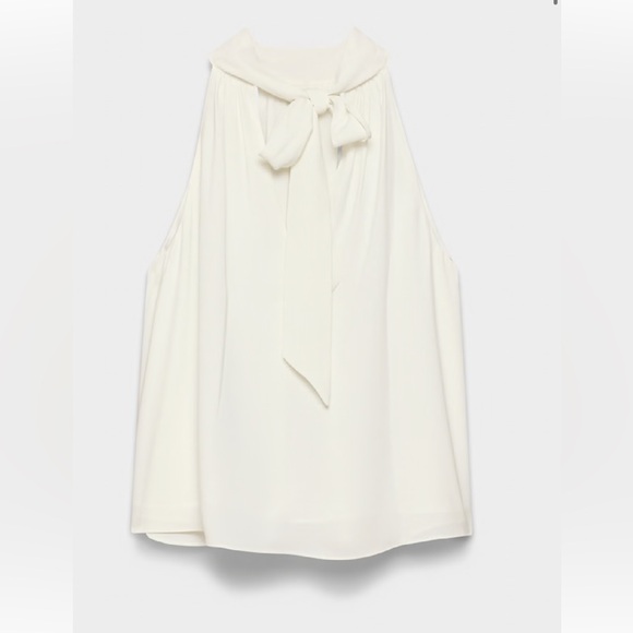 Elegant Cream Aritzia Halter Top - Picture 2 of 3